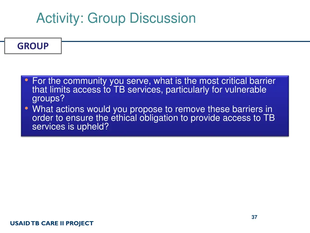 activity group discussion