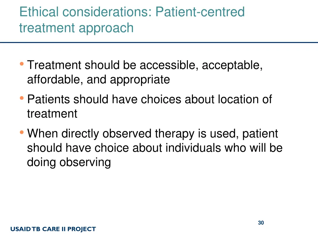 ethical considerations patient centred treatment