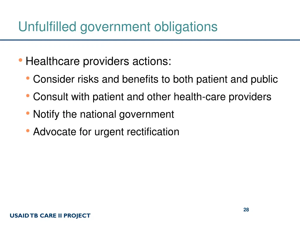 unfulfilled government obligations