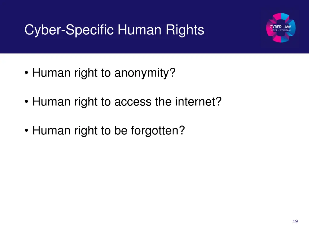 cyber specific human rights