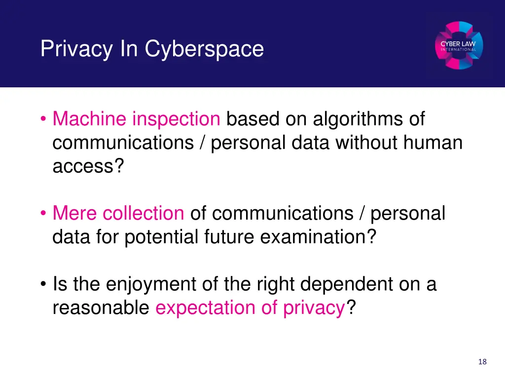 privacy in cyberspace 2