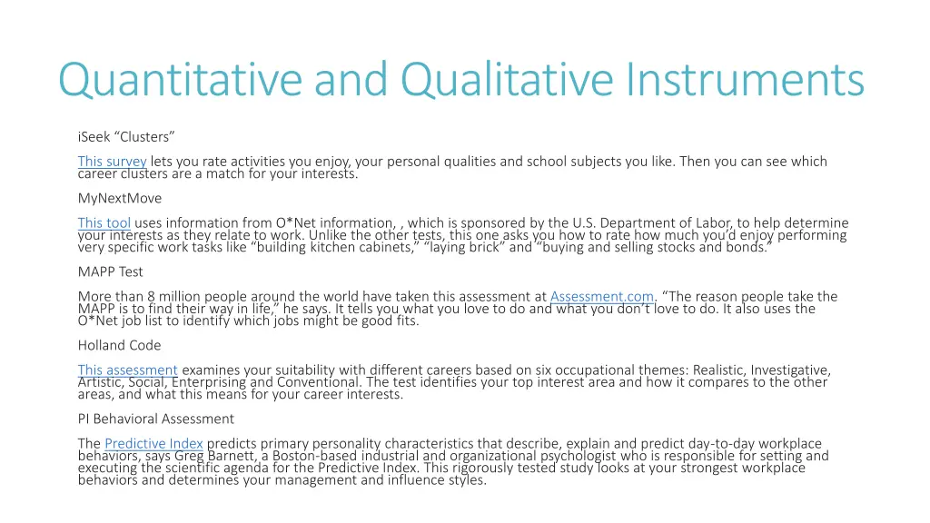 quantitative and qualitative instruments 1