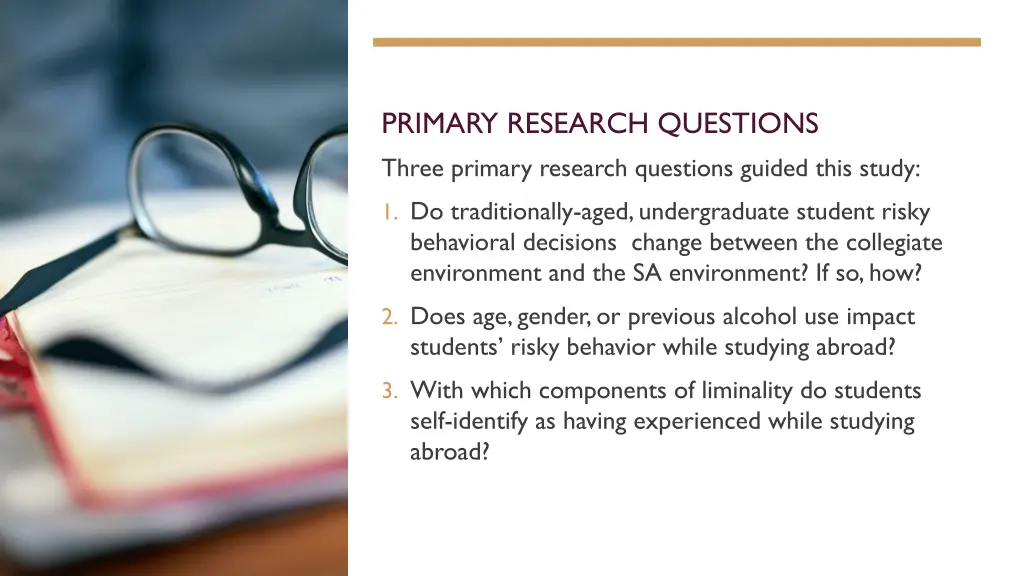 primary research questions three primary research