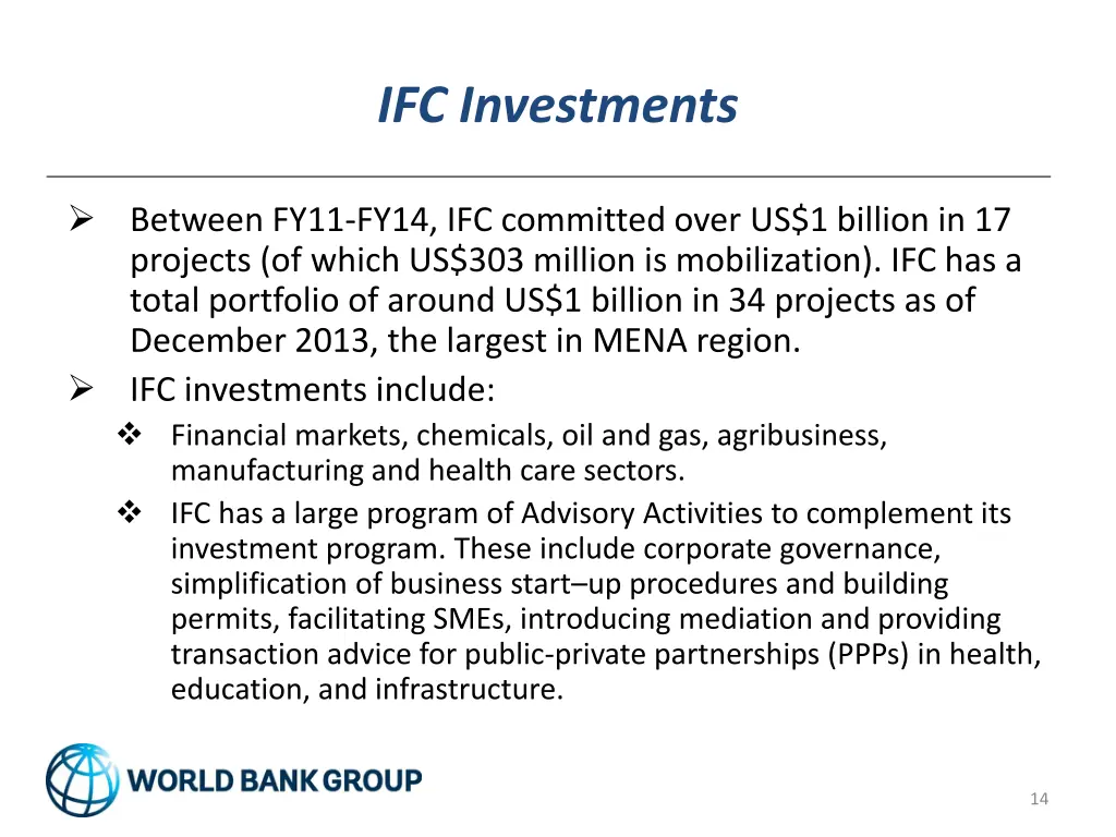 ifc investments