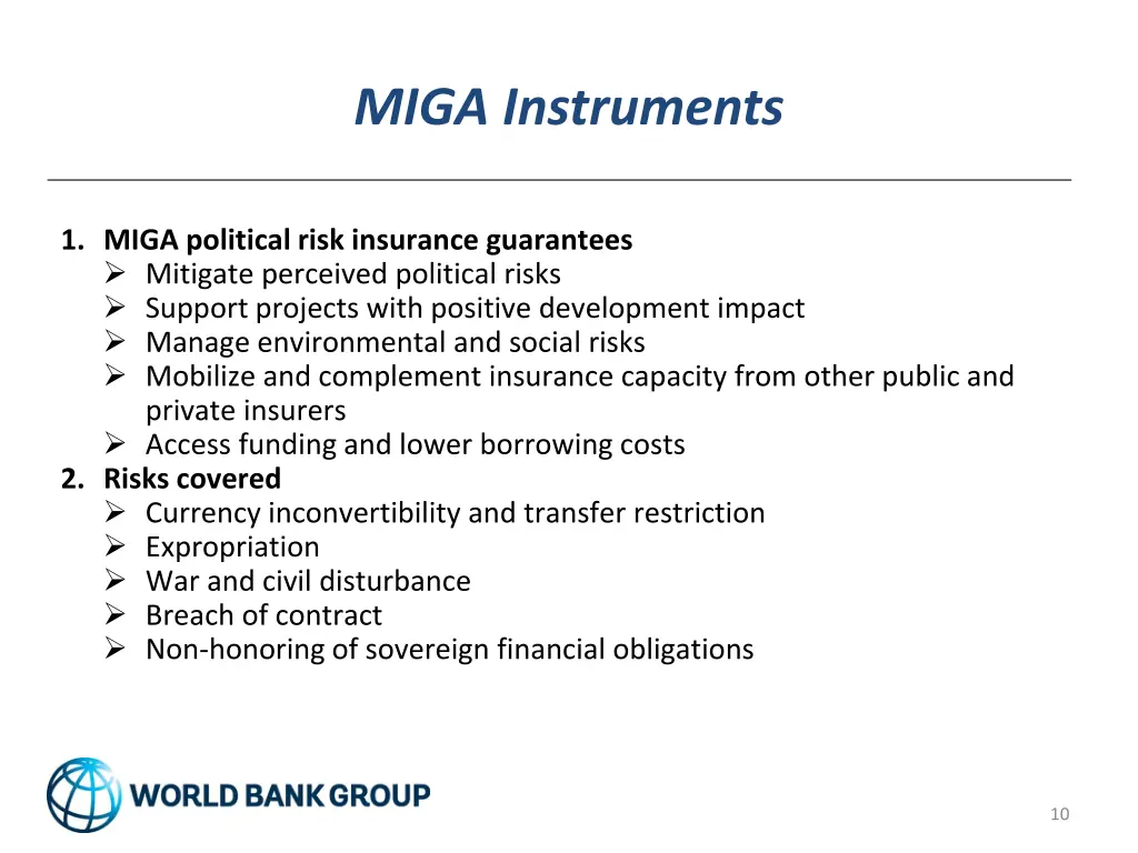 miga instruments