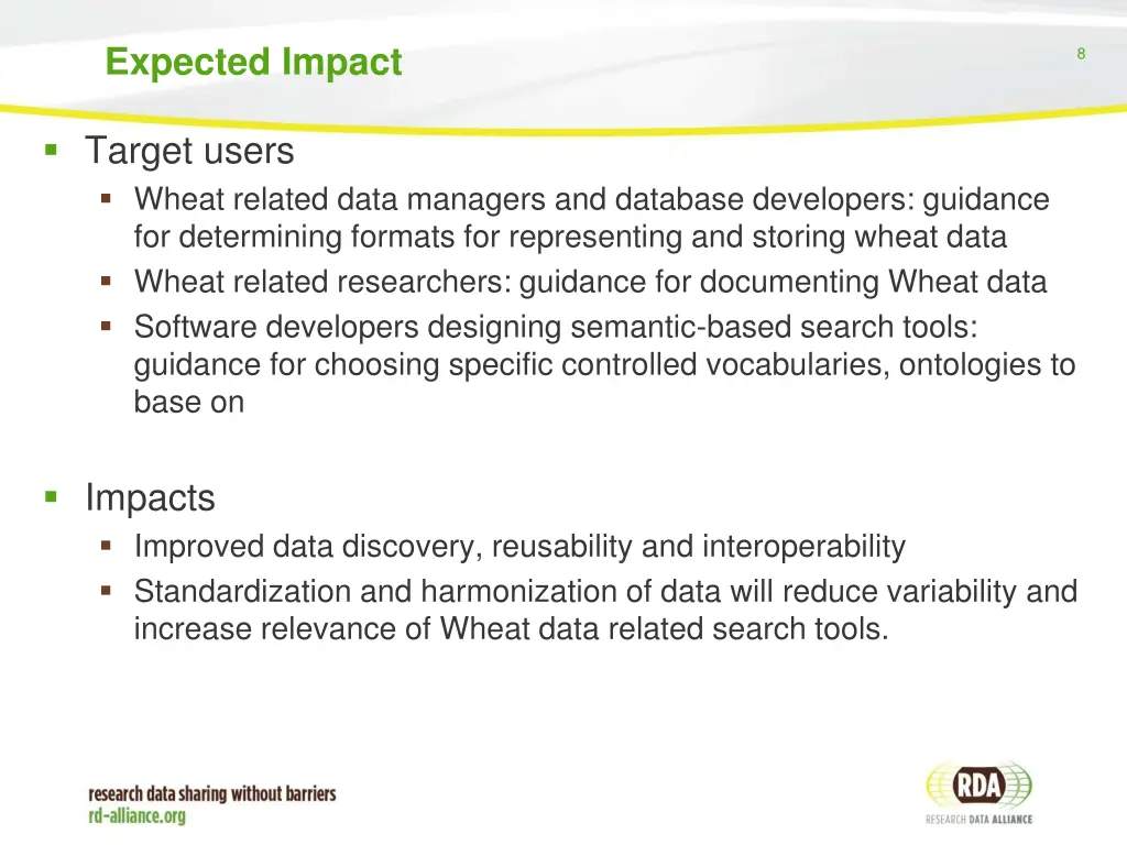 expected impact