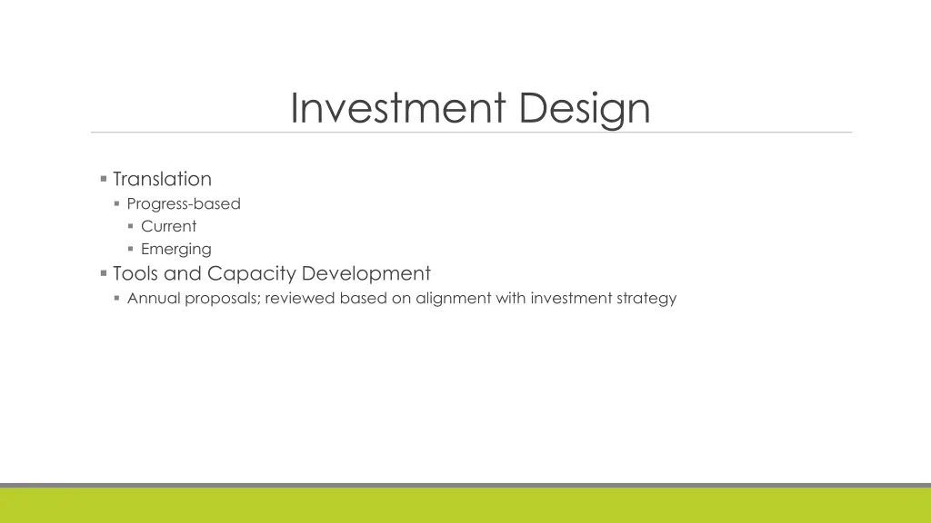investment design 1