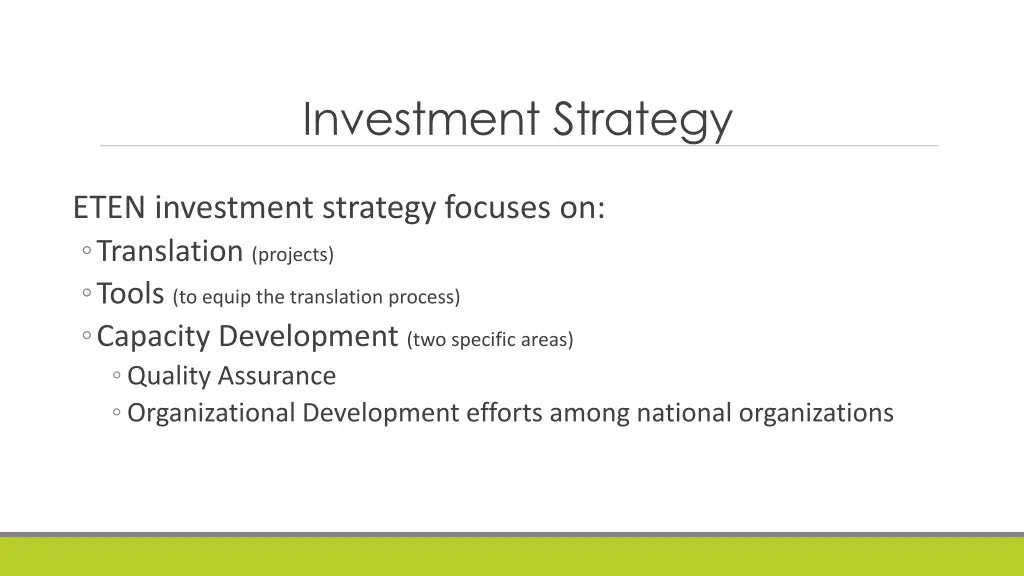 investment strategy 2