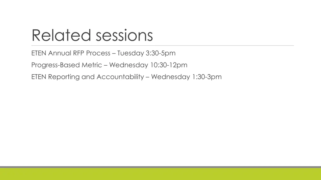 related sessions
