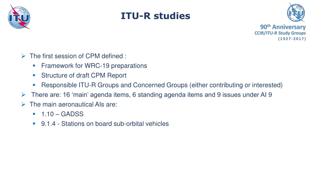 itu r studies
