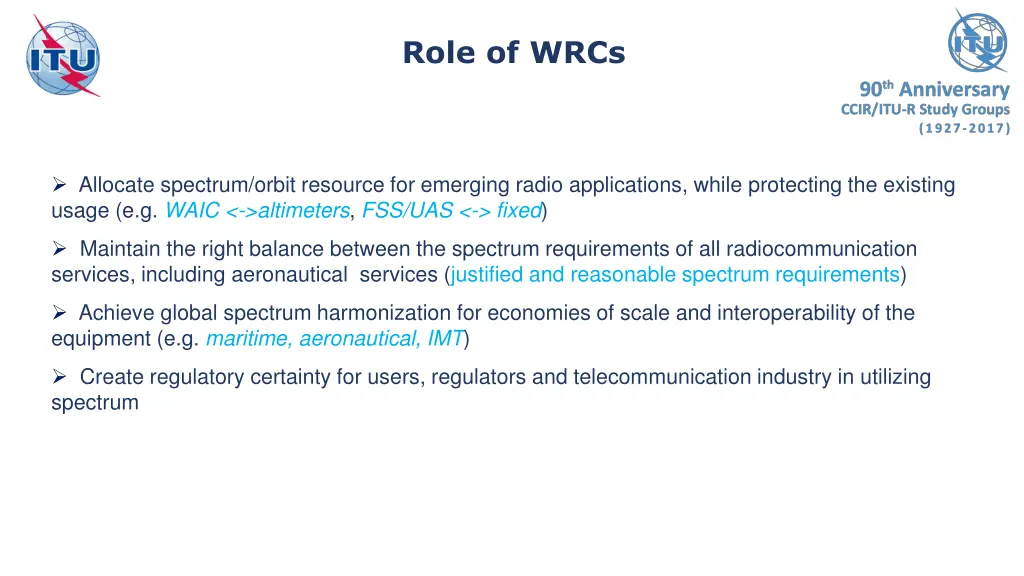 role of wrcs