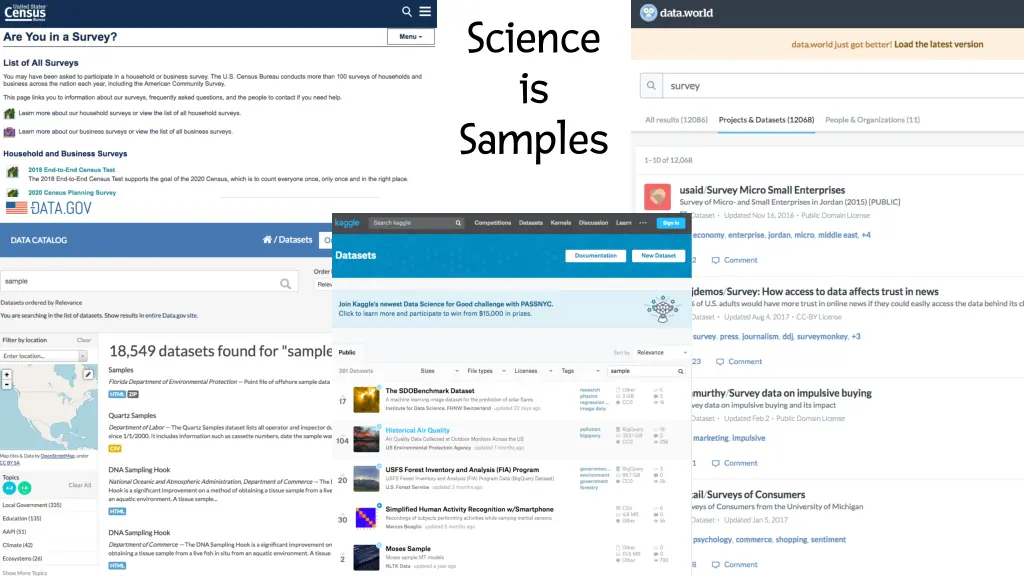 science is samples