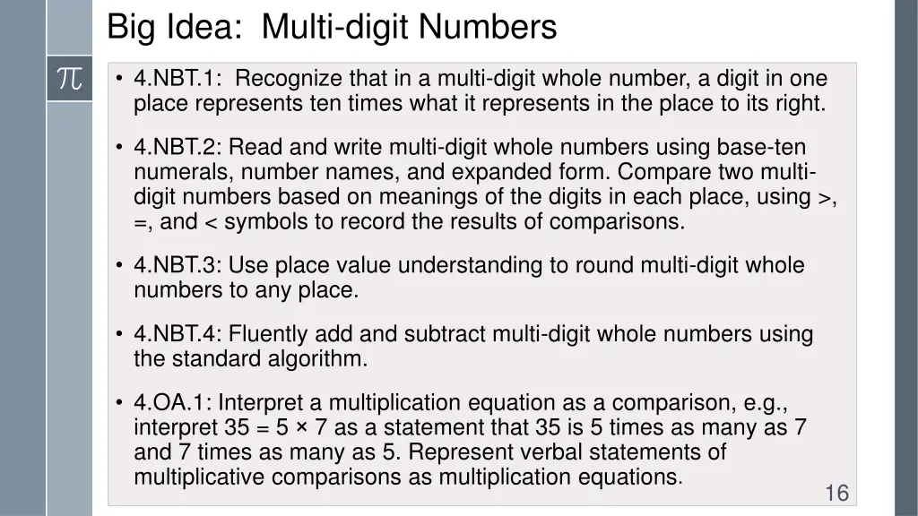 big idea multi digit numbers