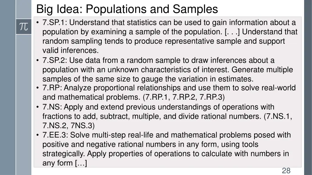 big idea populations and samples