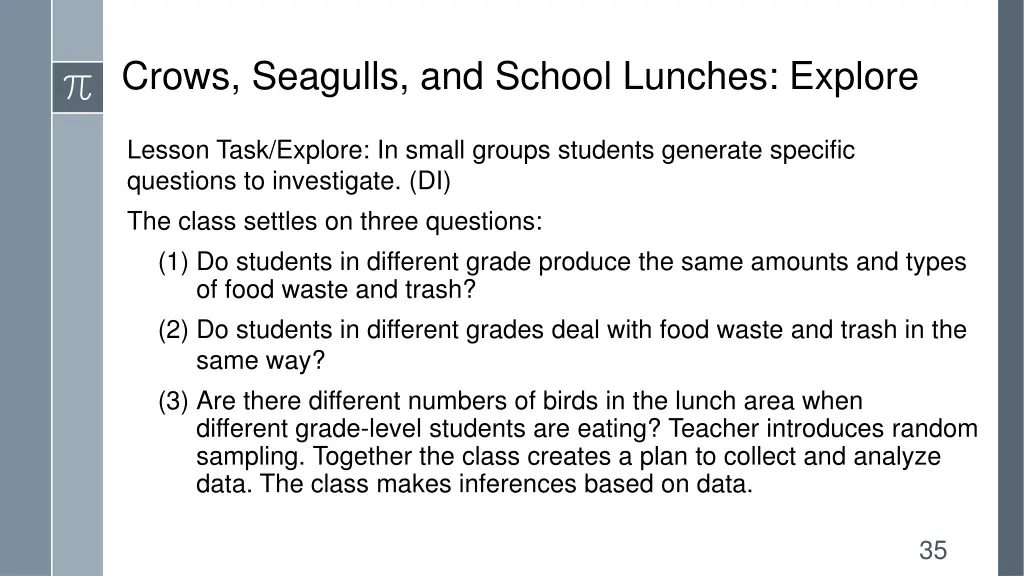 crows seagulls and school lunches explore