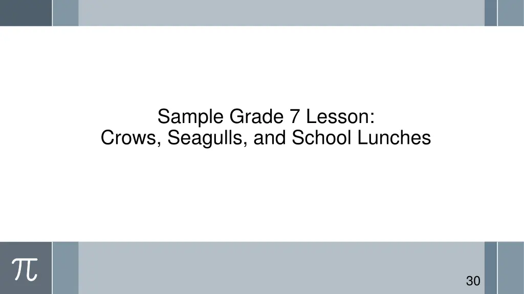 sample grade 7 lesson crows seagulls and school