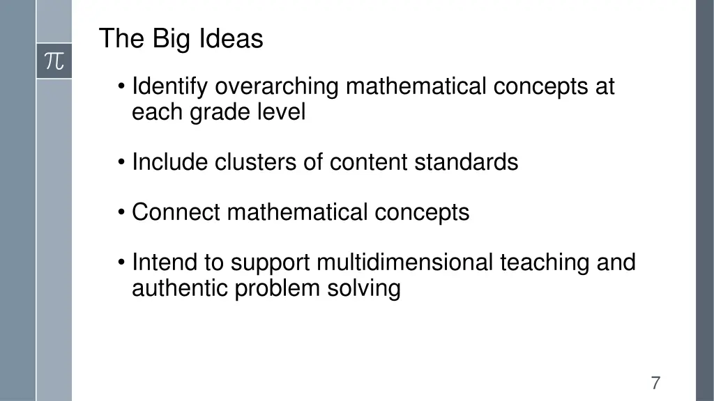 the big ideas