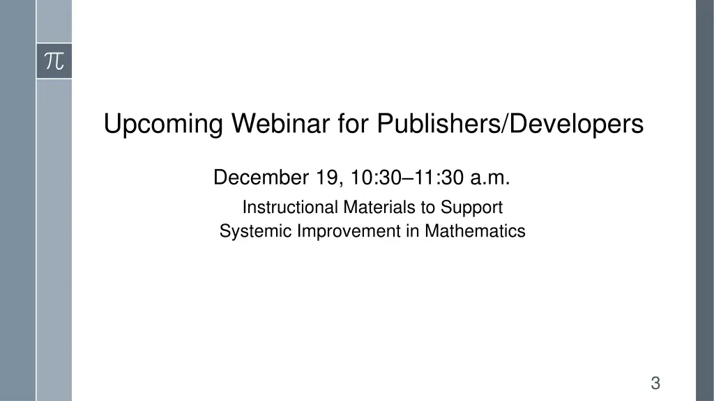 upcoming webinar for publishers developers