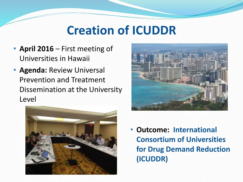 creation of icuddr