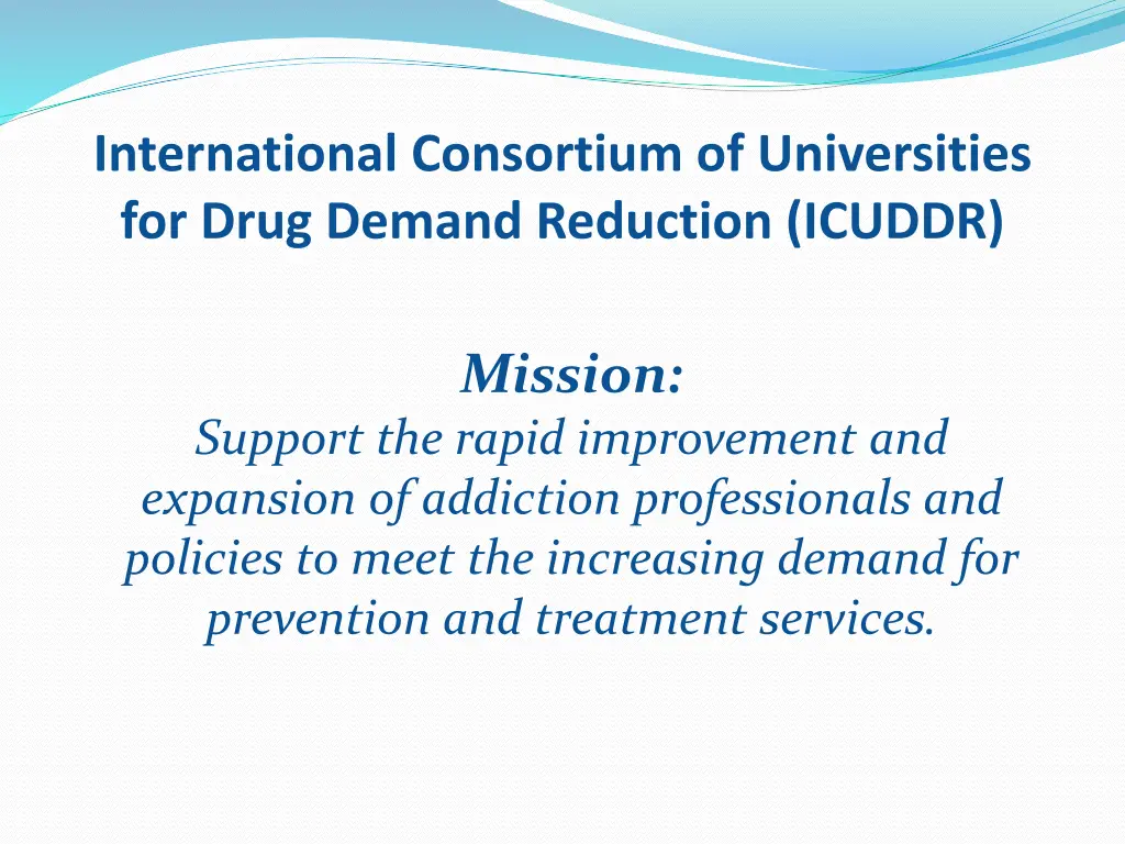 international consortium of universities for drug