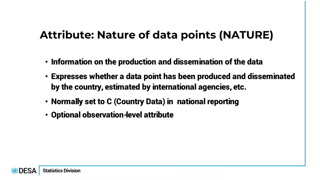 attribute nature of data points nature