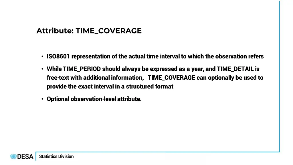 attribute time coverage