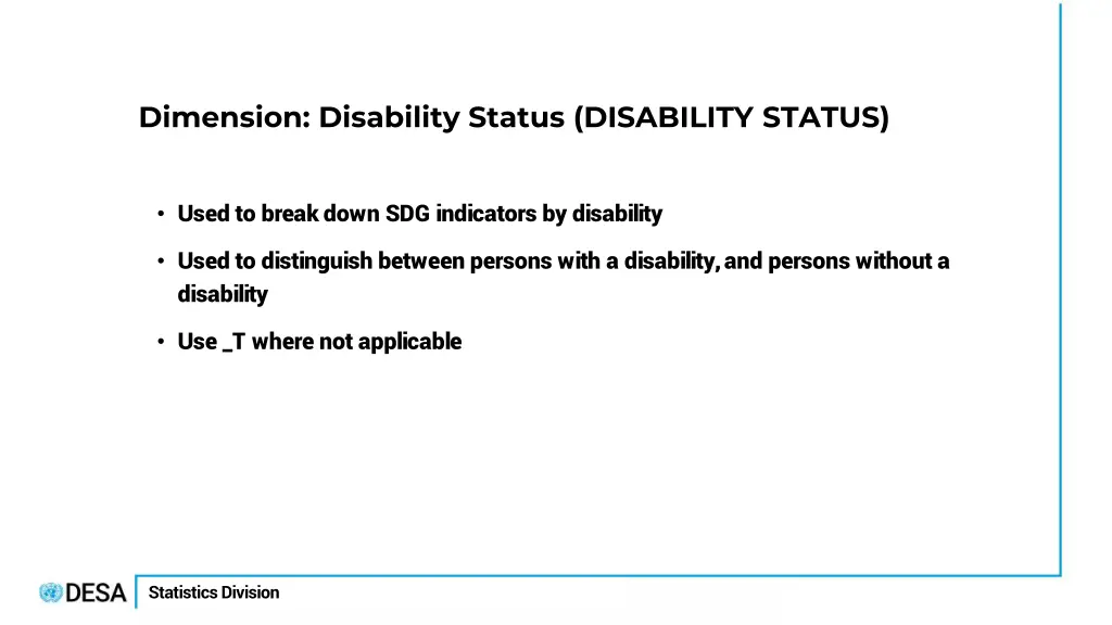 dimension disability status disability status