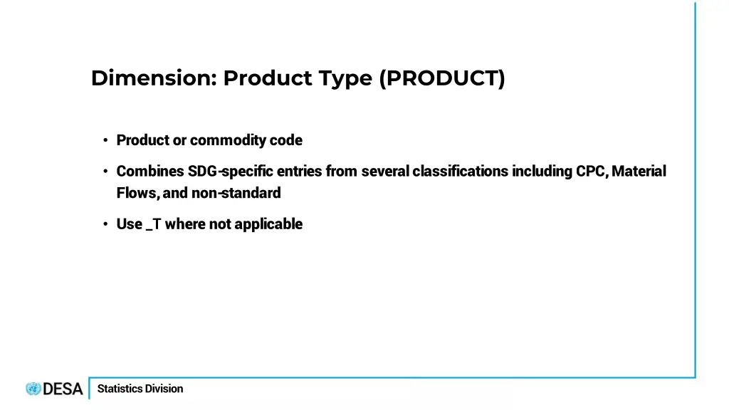 dimension product type product