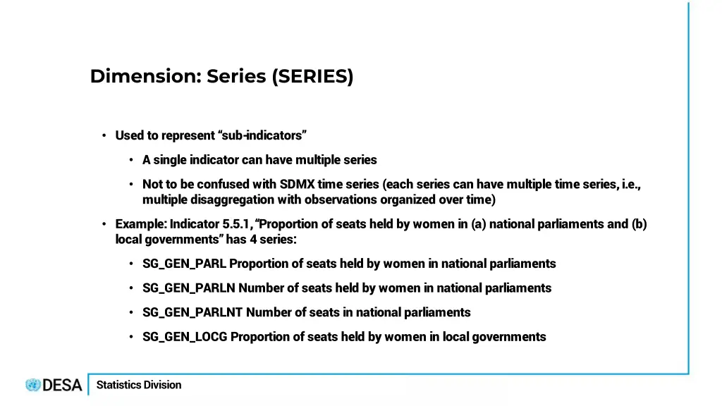 dimension series series