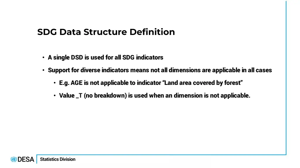 sdg data structure definition 1