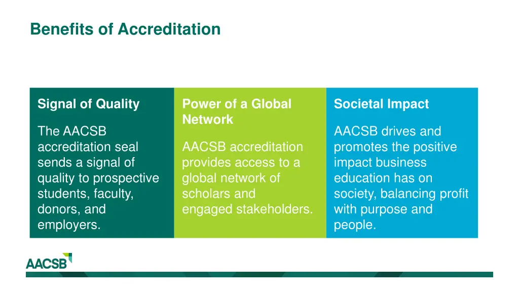 benefits of accreditation
