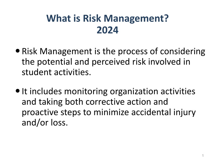 what is risk management 2024