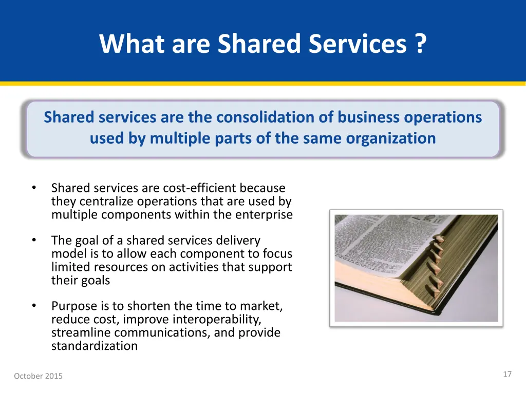 what are shared services
