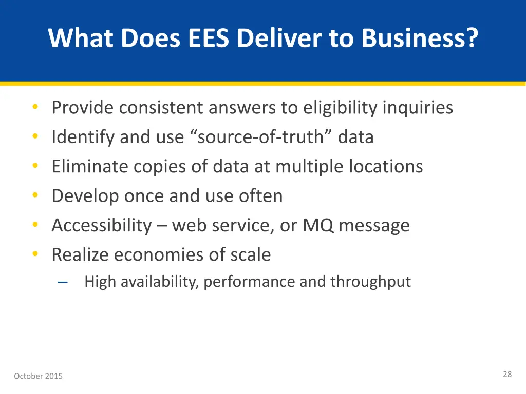 what does ees deliver to business