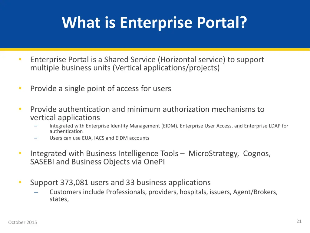 what is enterprise portal