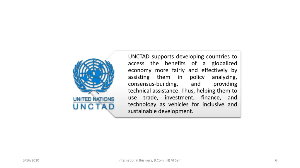 unctad supports developing countries to access
