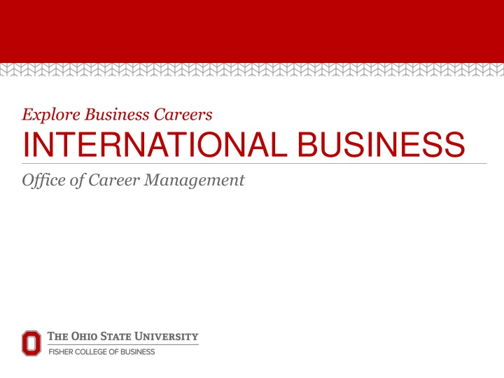 explore business careers international business
