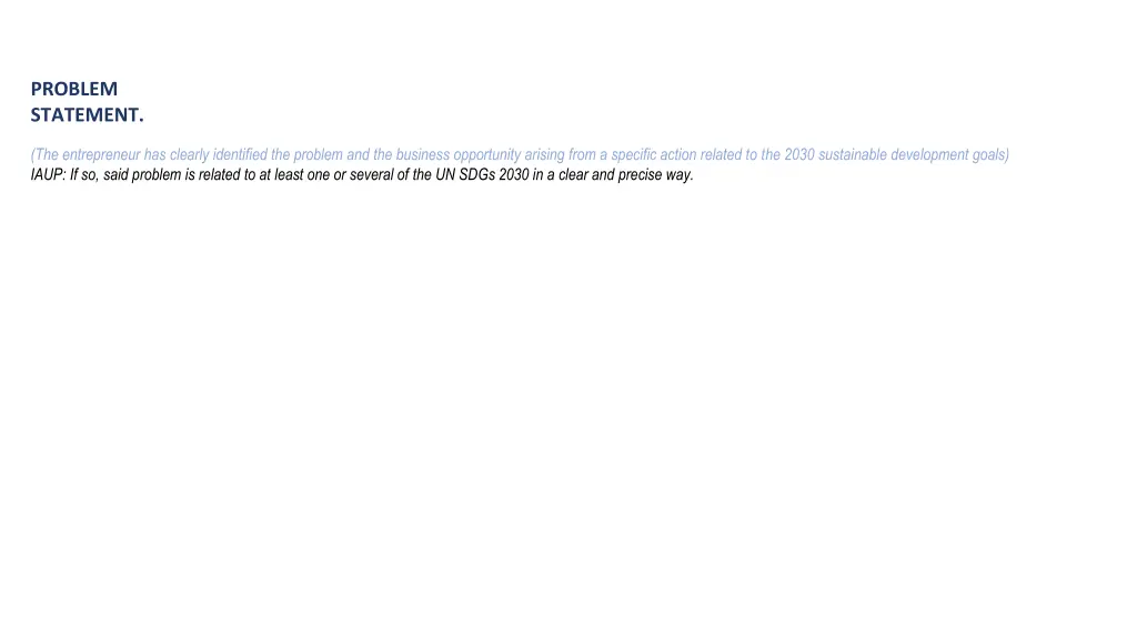 problem statement