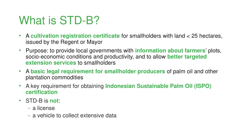 what is std b
