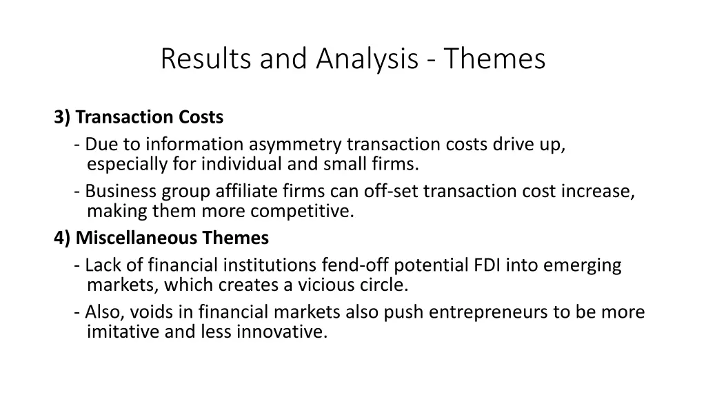 results and analysis themes 1