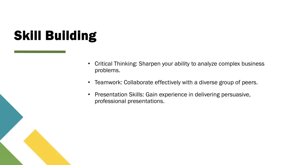 skill building skill building
