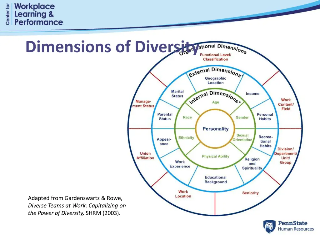 dimensions of diversity