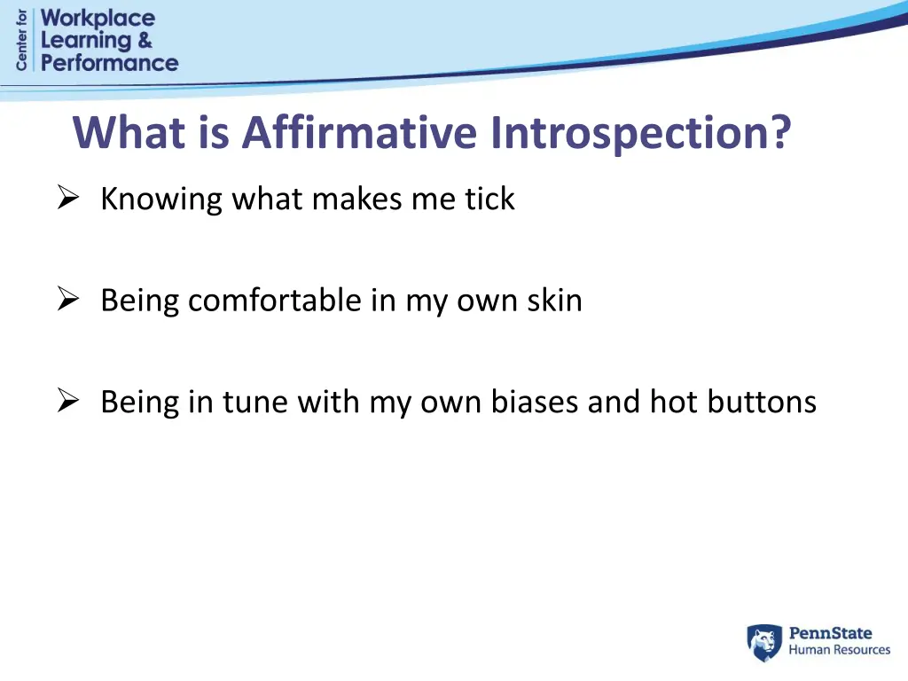 what is affirmative introspection knowing what