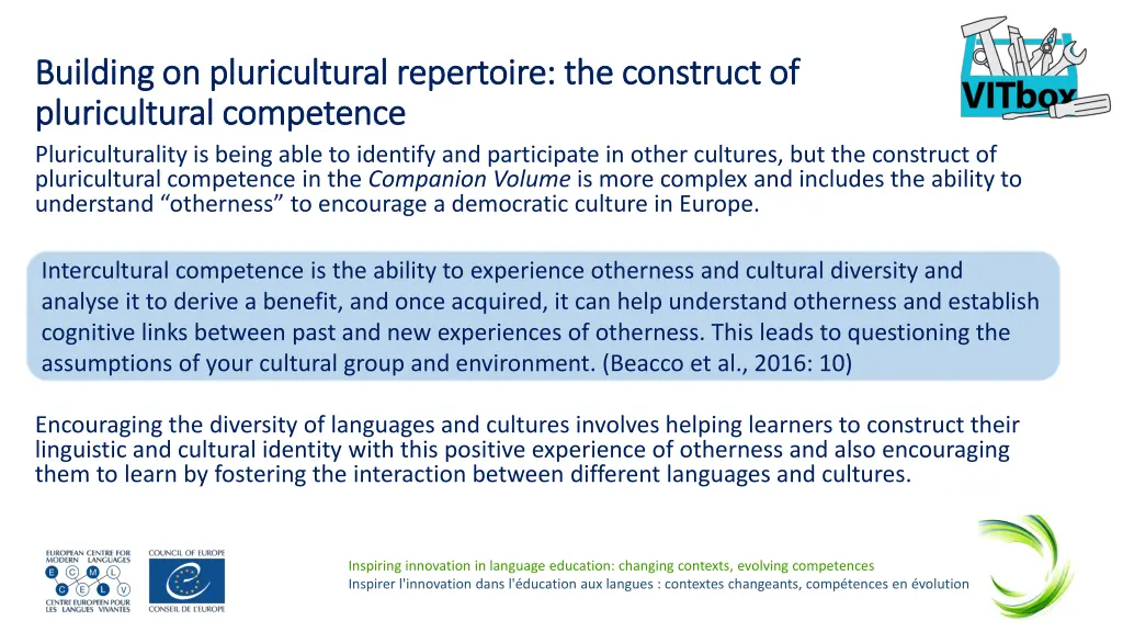 building on pluricultural repertoire