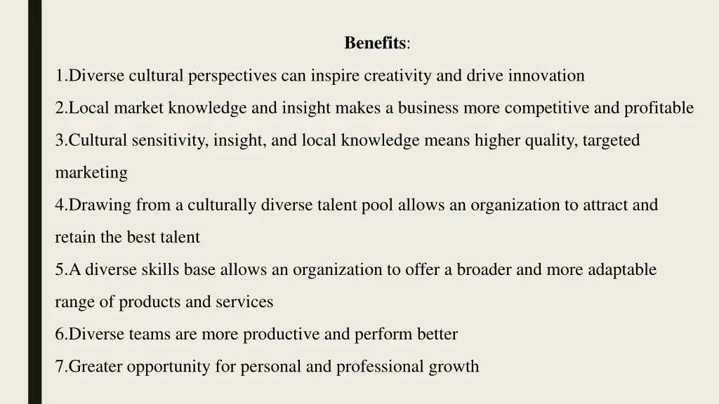 benefits