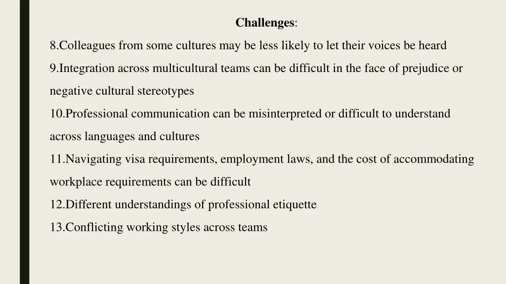 challenges