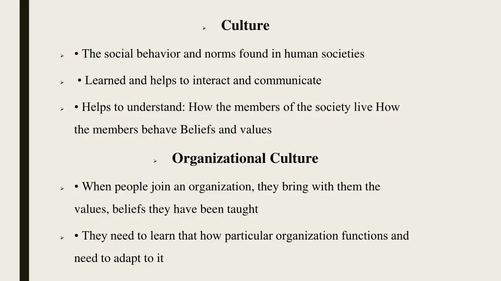 culture