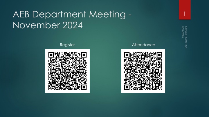 aeb department meeting november 2024