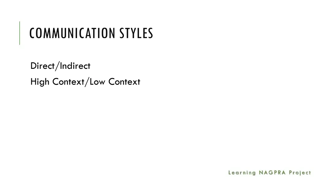 communication styles