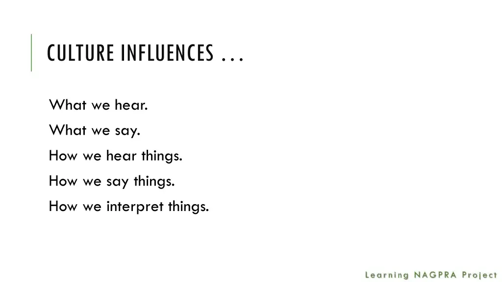 culture influences